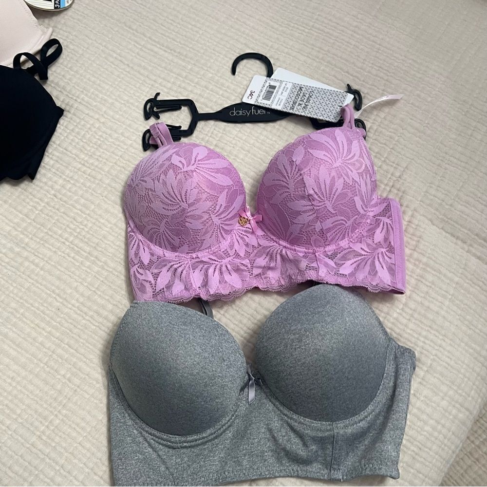 Daisy Fuentes 2 pack of Longline push up bras with underwire size 34C